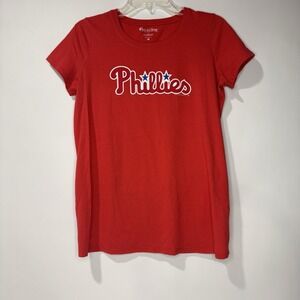 Phillies Maternity T-shirt, Soft As A Grape For Motherhood Size M Red